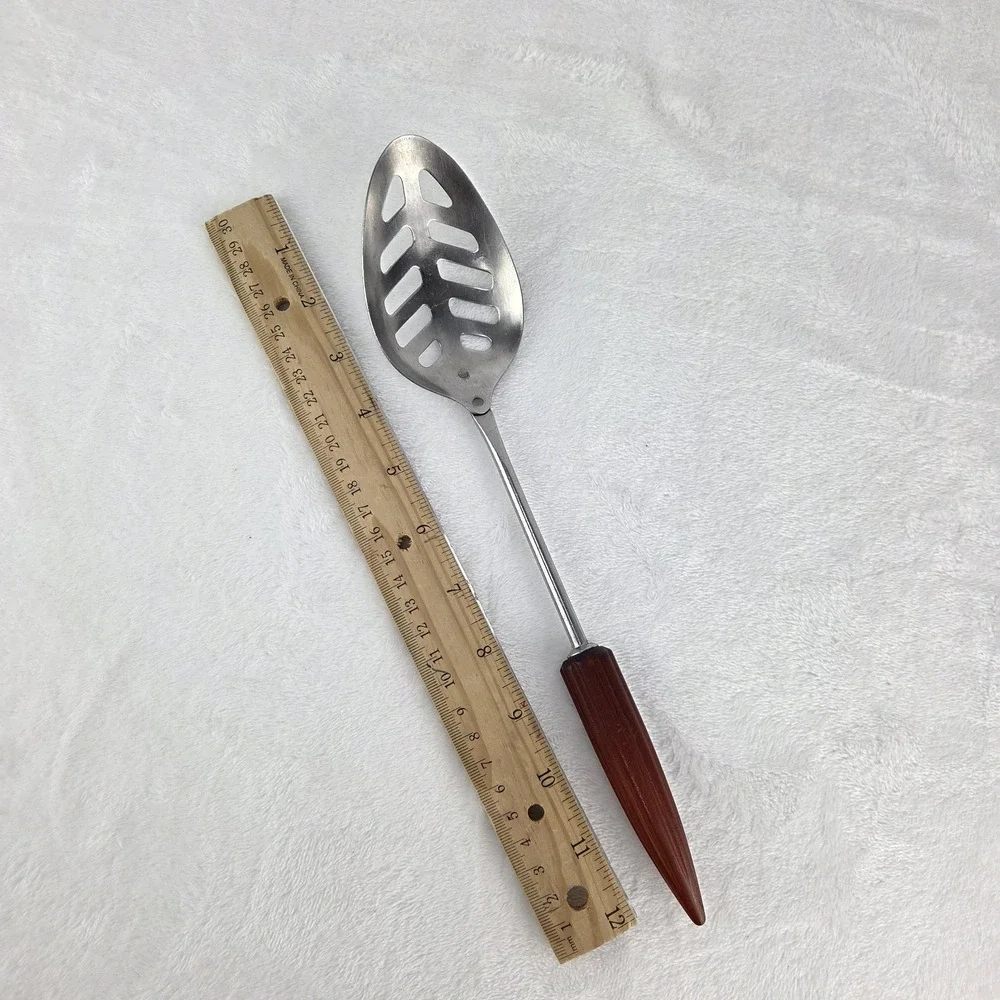 Vintage Androck Slotted Spoon 11.75